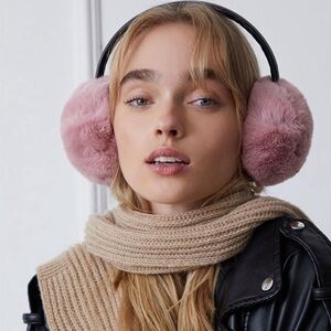 NWOT PINK FUR EARMUFFS